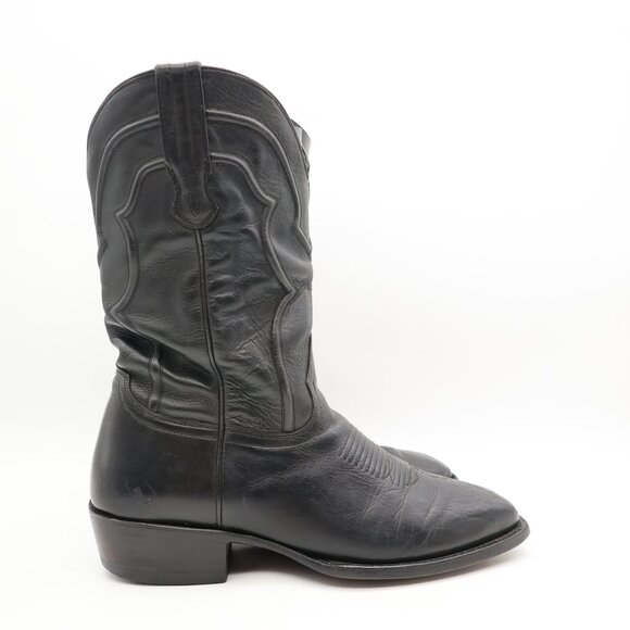 Cuero The Eastwood Men’s 10.5 EE Handcrafted Boots Calf Smokehouse Black - Picture 1 of 12